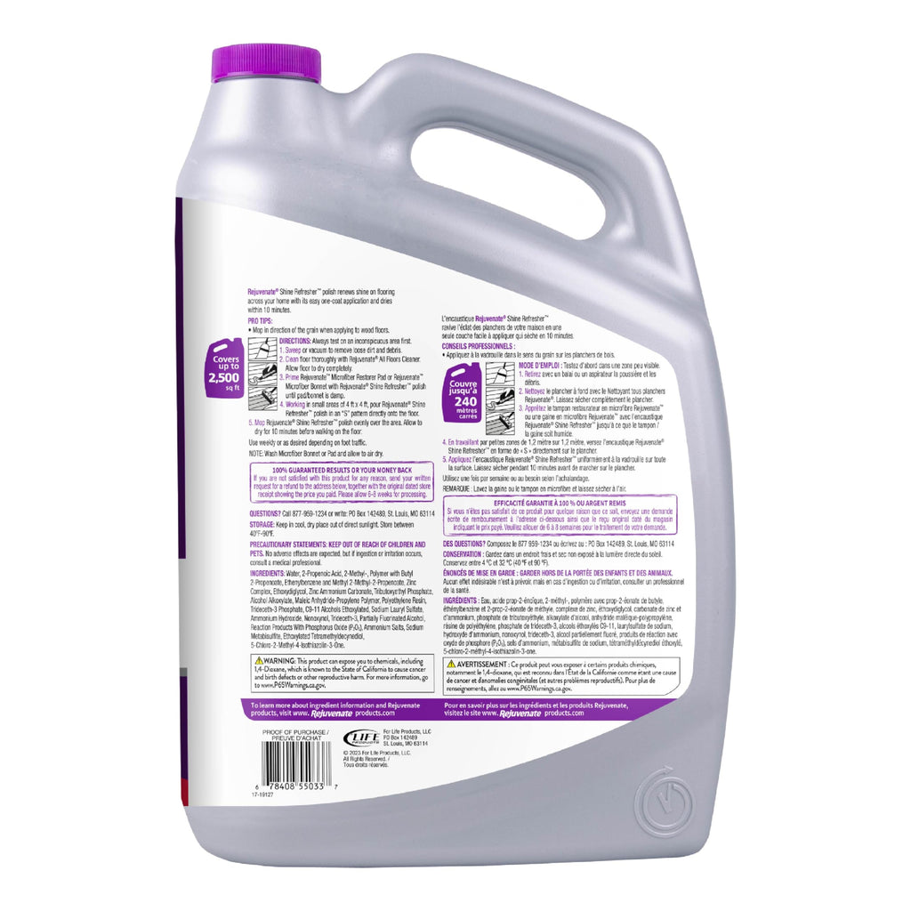 1 Gallon Floor Polish for Sealed Hardwood, Laminate, Vinyl and Tile D6452