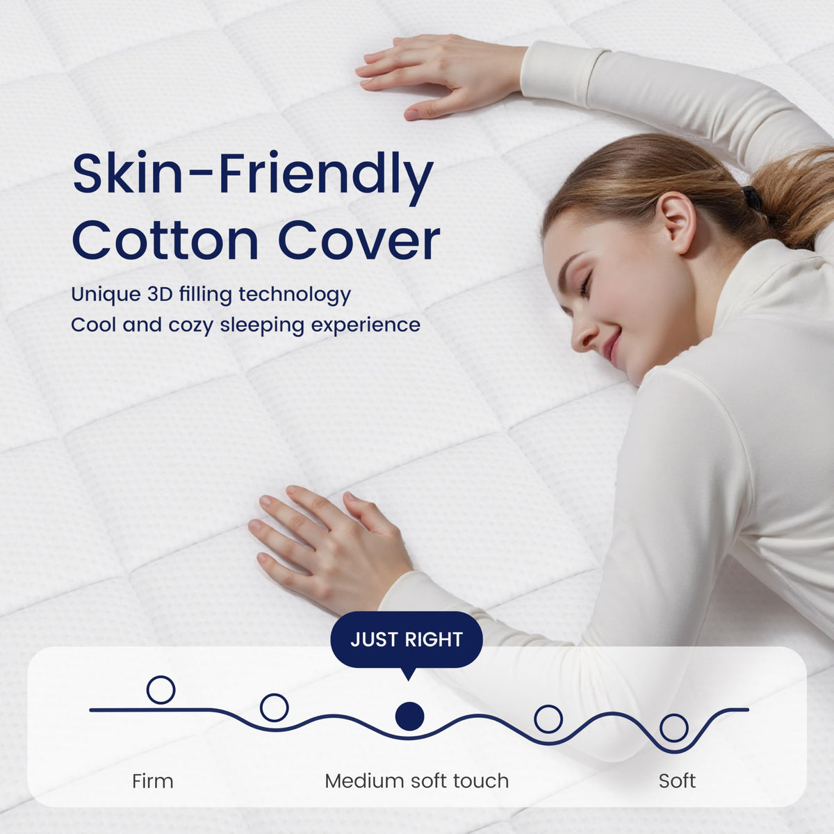 8 inch Hybrid Memory Foam Full Mattress J49522