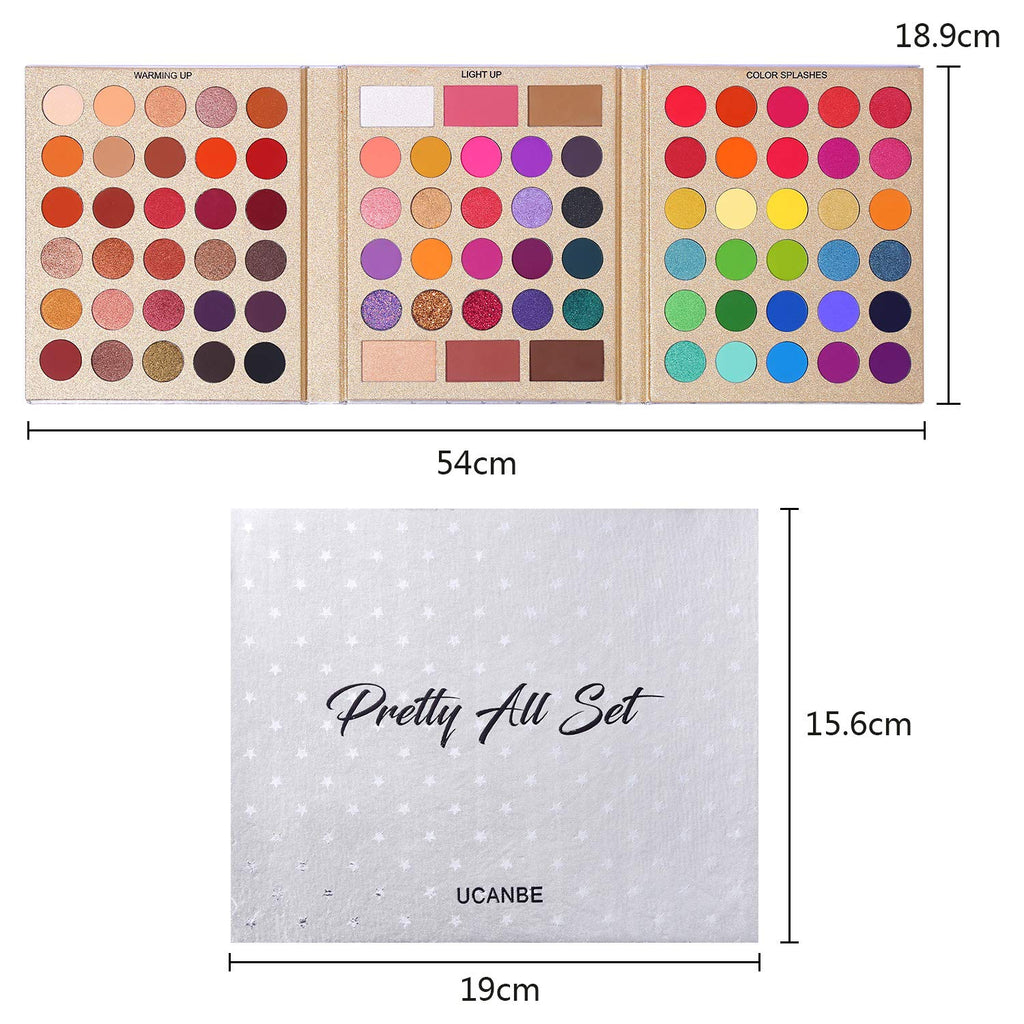 86 Colors Eyeshadow Palette with 15pcs Makeup Brushes Set X806036