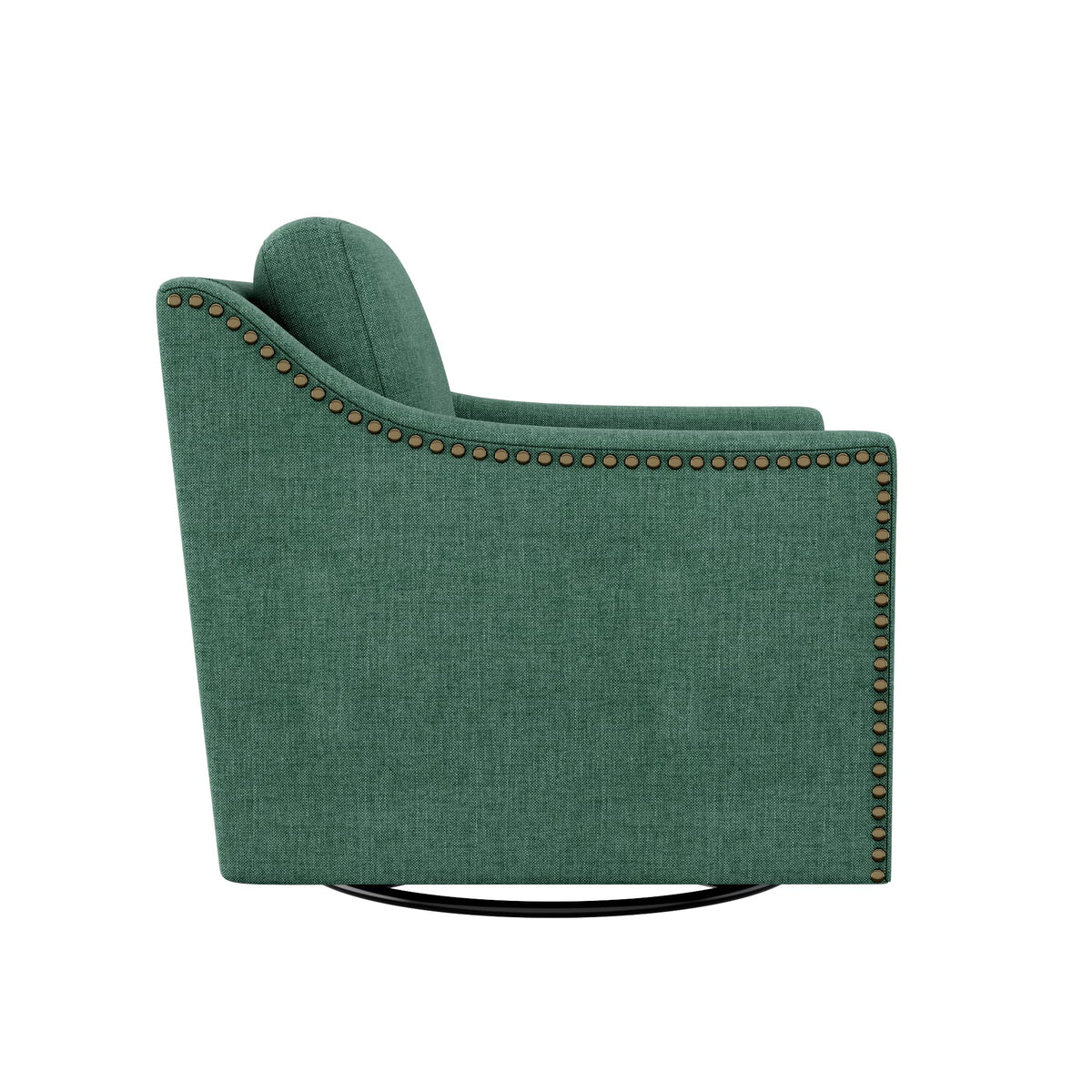 Swivel Accent Chair Set of 2 Green Armchair V60066