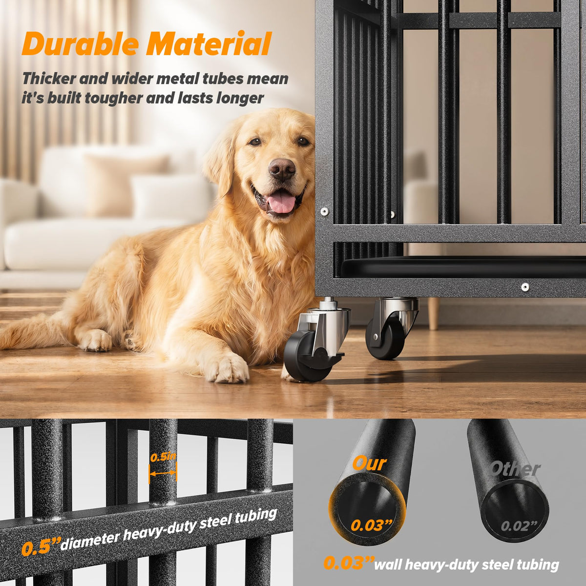 48 Inch Heavy Duty Dog Crate W53135