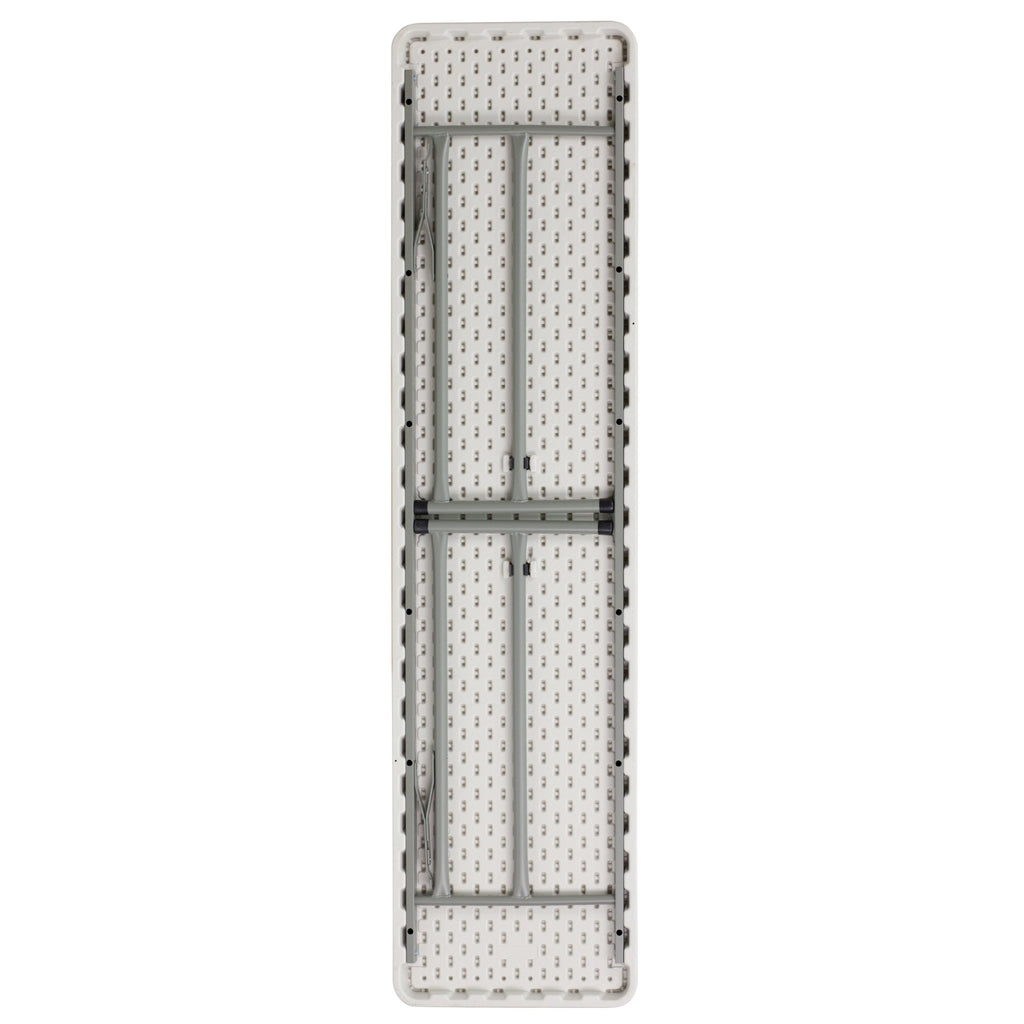 10 Pack 6-Foot Granite White Plastic Folding Table L5783