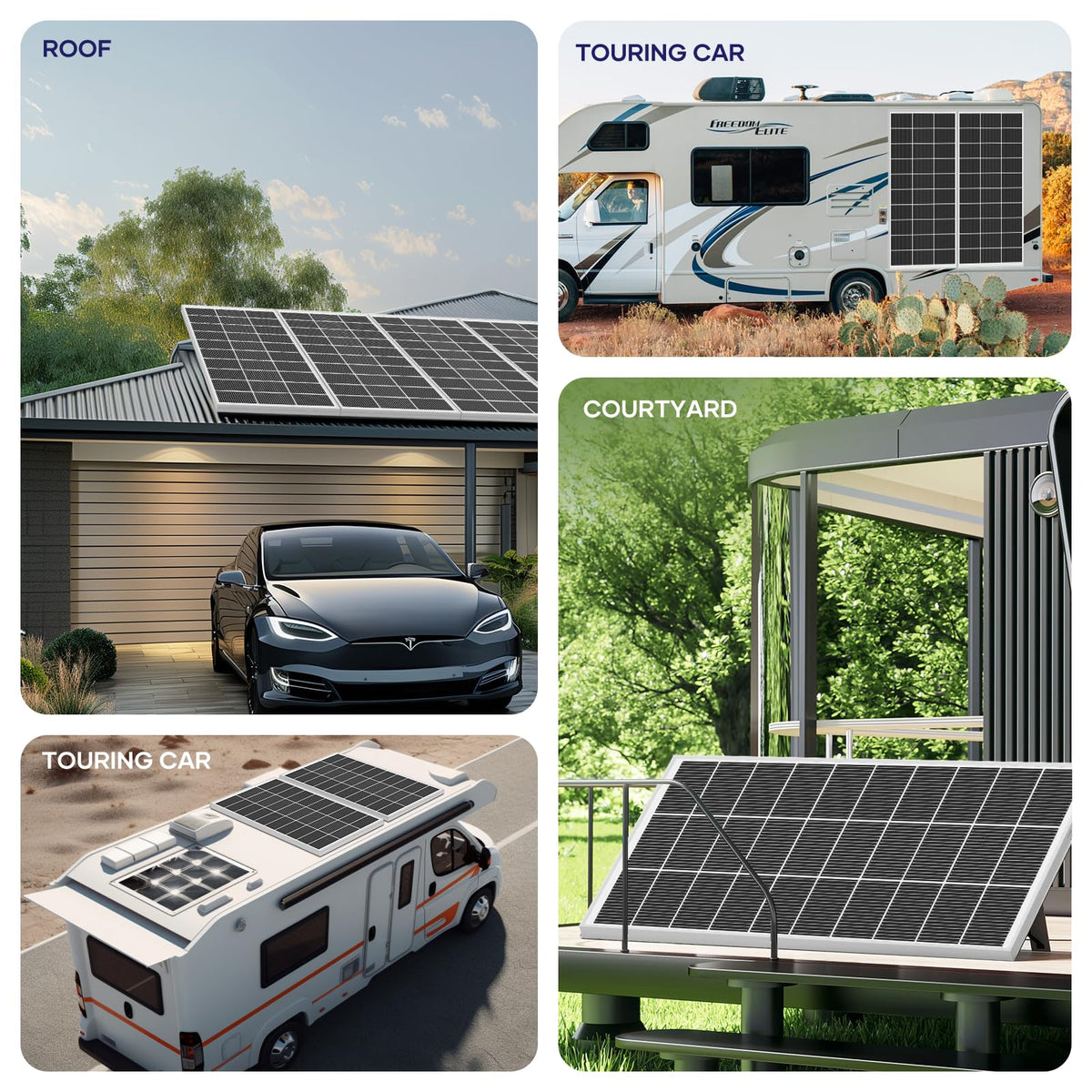 400 Watt Monocrystalline Solar Panel Kit with 30A MPPT Charge Controller H8906