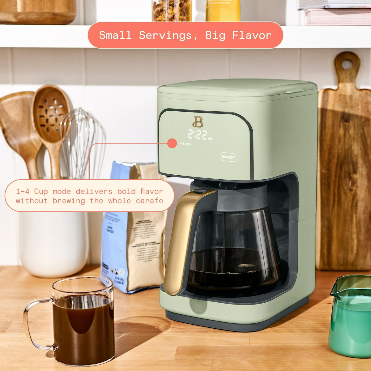 12 Cup Programmable Drip Coffee Maker with Glass Carafe A1987