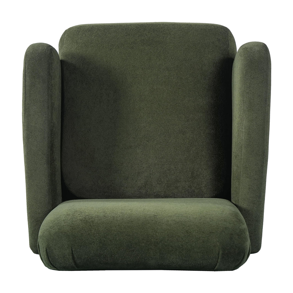 Olive Green Velvet Upholstered Accent Chair Set of 2 I782724