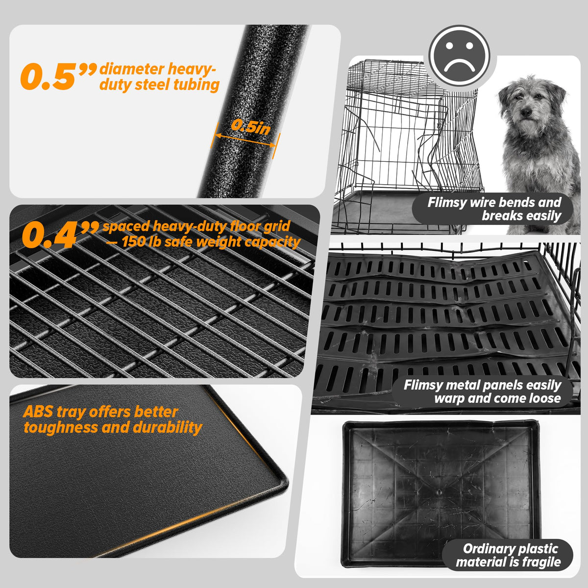 48 Inch Heavy Duty Dog Crate W53135